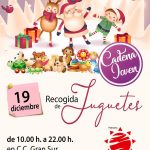 Verdemar Ecologistas Acción colabora en la recogida de juguetes del próximo 19 de diciembre en el Centro Comercial Gran Sur