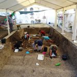 Los arqueólogos localizan restos óseos de diez víctimas de la represión franquista en dos fosas del cementerio de Jimena