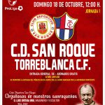 El CD San Roque rinde homenaje a sanroqueños ilustres en los carteles de los partidos de esta temporada