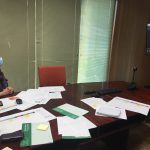 La delegada de Salud y Familias se reúne con los alcaldes de la comarca para abordar la situación actual ante el Covid-19