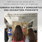 Comienza un seminario de memoria histórica en los Cursos de Otoño de la Universidad de Cádiz en Algeciras