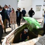 Comienza el sondeo en busca de una fosa en el cementerio de Estación de San Roque