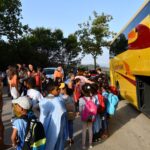 Recepción de 32 niños saharauis que vienen a pasar las vacaciones con familias de la comarca