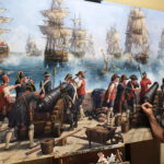 El cuadro La Batalla de Algeciras, de Augusto Ferrer-Dalmau, se presentará este miércoles 21