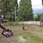 El georradar empieza a buscar las fosas comunes con fusilados por el franquismo en el cementerio viejo de Castellar de la Frontera