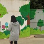 El colegio de Puente Mayorga estrena murales sobre sostenibilidad