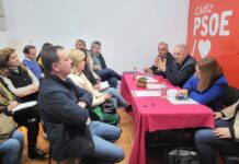 El PSOE celebra vez una Ejecutiva provincial en Jimena para respaldar a sus candidatos, Juan Antonio Morales y Virginia Pineda