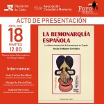 La Remonarquía española, libro póstumo de Jesús Ynfante, se presenta mañana en San Roque