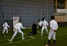 La escuela municipal de esgrima presente en la Feria del Deporte y la Vida Sana de Jerez