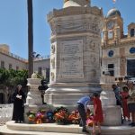 Tarifa presente en el homenaje a los Mártires de la Libertad