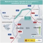 Transportes inicia por 2,37 millones de euros el proyecto para aumentar la capacidad y la seguridad de la A-7, entre los enlaces con la A-381 y San Roque y El Toril