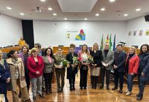 Pilar Cañete y Gala Gallego reciben el galardón comarcal con motivo de la celebración del 8 de marzo