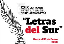 Presentadas las bases del XXIX Certamen de Relatos Cortos “Letras del Sur”