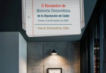 La Diputación de Cádiz celebrará el 6 de noviembre la segunda edición del Encuentro de Memoria Democrática