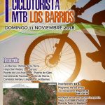 La I Cicloturista MTB Los Barrios, el domingo 12 de noviembre