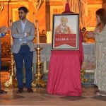 Presentación, el sábado pasado, del cartel del Tiempo de Glorias, del artista sevillano Pedro González